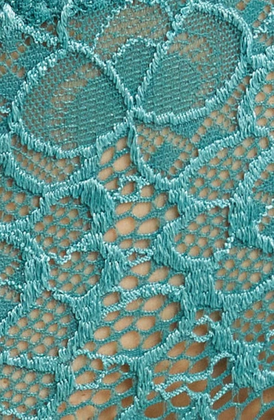 Simone Perele Caresse Lace-trim Boyshorts In Boreal Green