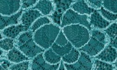 Simone Perele Caresse Lace-trim Boyshorts In Boreal Green