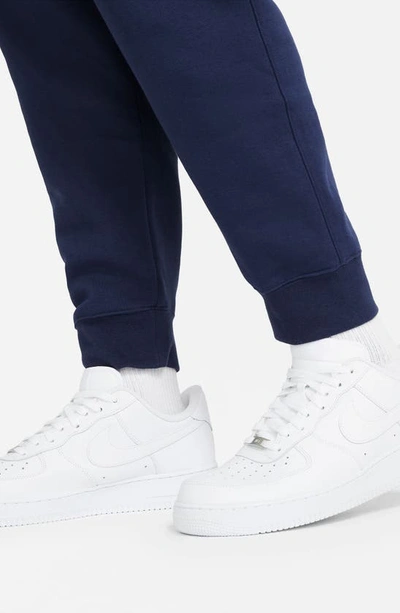 Shop Nike Sportswear Club Pocket Fleece Joggers In Medium Navy/ White