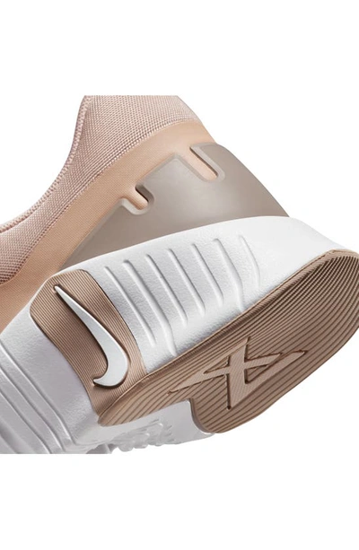 Nike Women's Free Metcon 5 Workout Shoes In Pink/ White/ Taupe