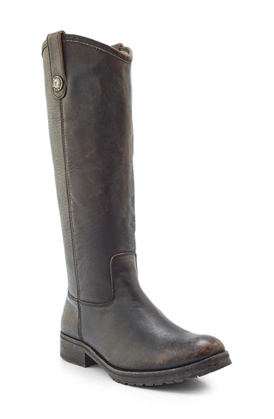 Shop Frye Melissa Double Sole Knee High Boot In Black - Toga Leather