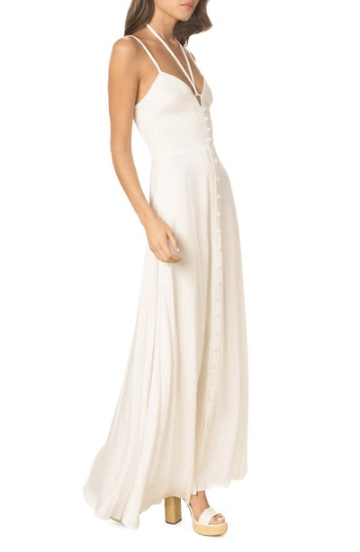 Shop Dress The Population Mia A-line Maxi Dress In Off White