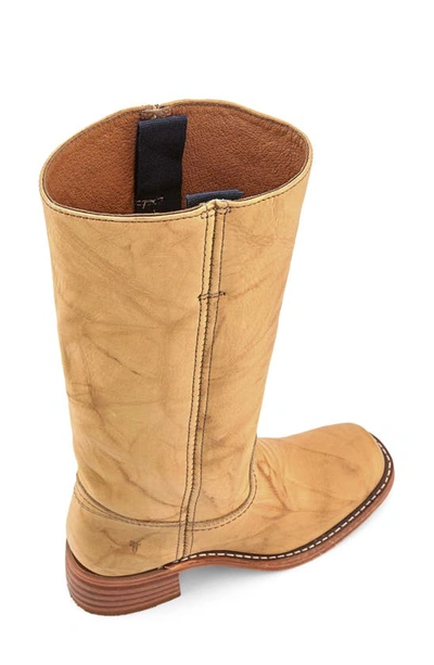 Frye Campus 14l Mid Calf Boot In Banana - Montana Leather