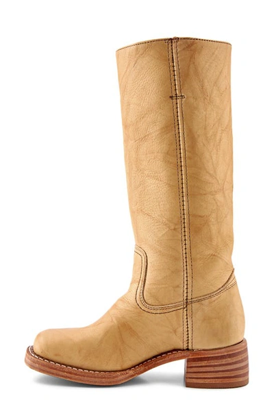 Frye Campus 14l Mid Calf Boot In Banana - Montana Leather