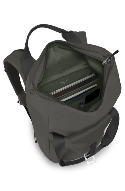 Shop Osprey Arcane™ Recycled Polyester Hybrid Tote Pack In Stonewash Black