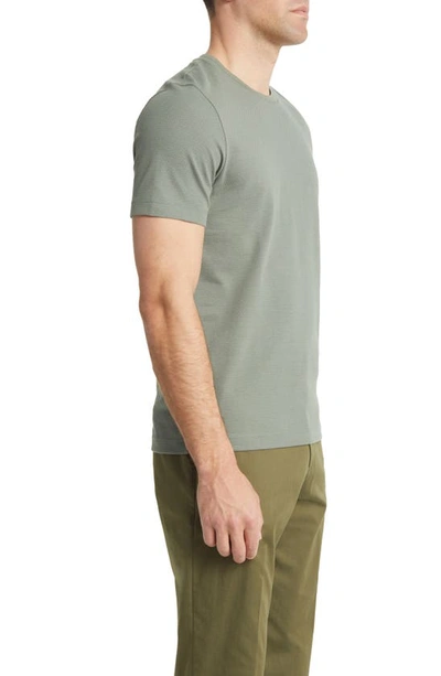 Hugo Boss Tiburt Regular Fit Textured Short Sleeve Tee In Open Green