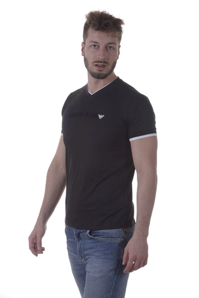 Shop Armani Jeans Aj Topwear In Black