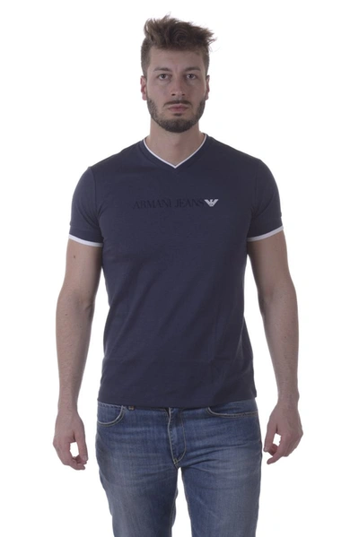 Shop Armani Jeans Aj Topwear In Blue