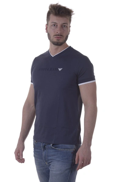 Shop Armani Jeans Aj Topwear In Blue