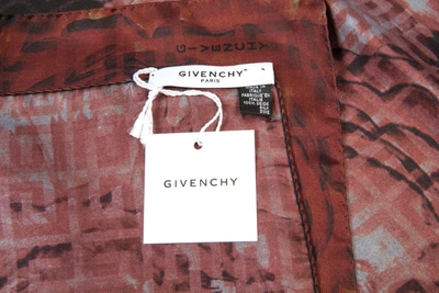 Shop Givenchy Scarf Scarves Foulard In Wine