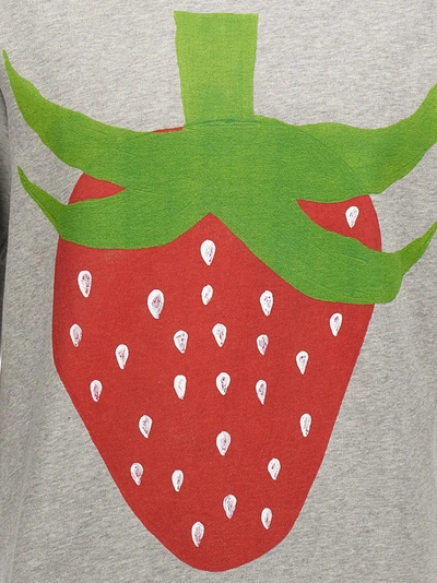 Shop Comme Des Garçons Shirt Strawberry Sweatshirt Gray
