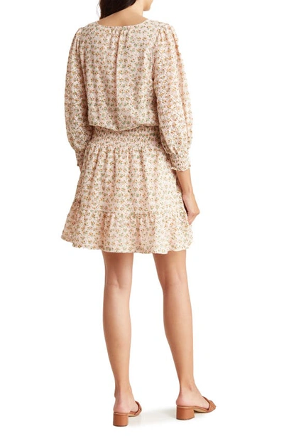 Shop Nsr Via Floral Lace Long Sleeve Dress In Ditsy Floral