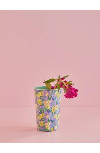 Shop Rice By  Set Of Four Melamine Tumblers In Fancy Pansy