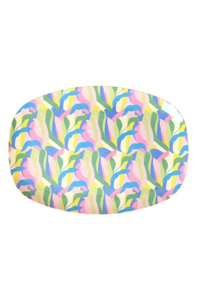 Shop Rice Set Of Four Oblong Melamine Plates In Jungle Fever