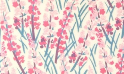 Rice Set Of Four Oblong Melamine Plates In Floral Field
