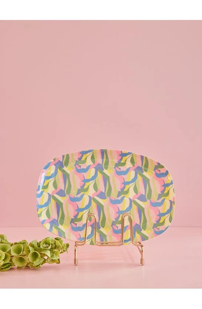 Rice Set Of Four Oblong Melamine Plates In Jungle Fever