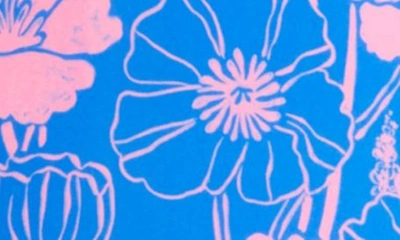 Rice Set Of Four Oblong Melamine Plates In Poppies Love