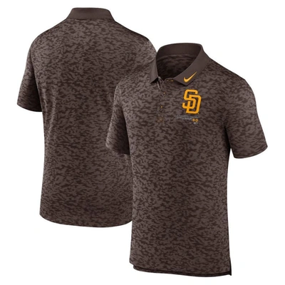 Shop Nike Brown San Diego Padres Next Level Performance Polo In Charcoal