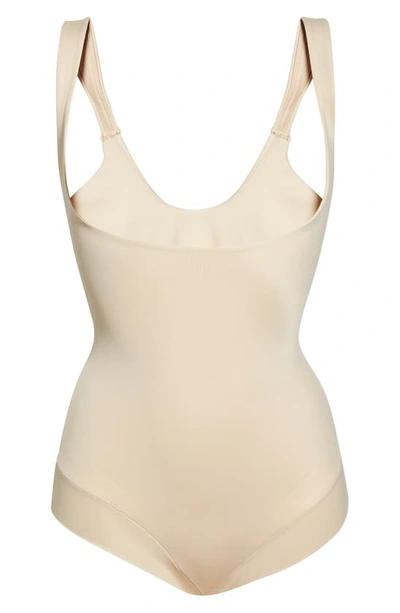 Tc Back Magic Torsette Bodysuit In Warm Beige
