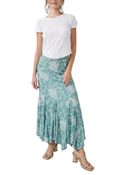 Shop Free People Backseat Glamour Maxi Skirt In Jaded Combo