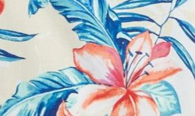 Shop Tommy Bahama Breeze Beach Blooms Short Sleeve Silk Button-up Shirt In Continental