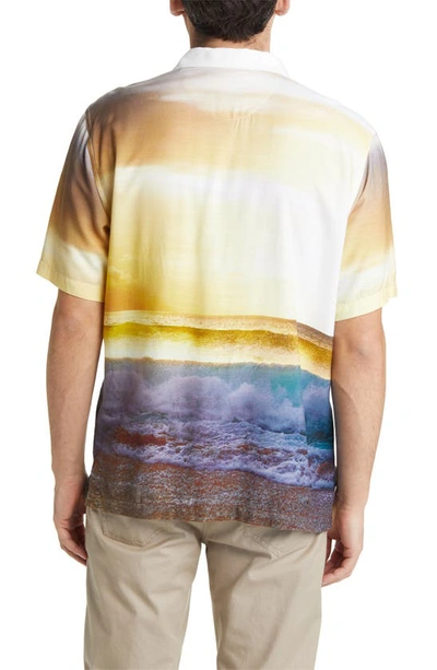 Shop Tommy Bahama Veracruz Cay Sunset Break Short Sleeve Button-up Camp Shirt In Continental