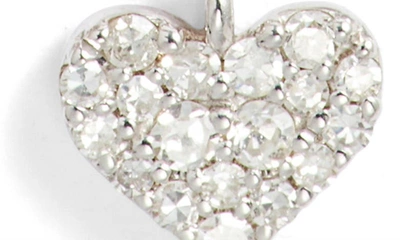 Meira T Diamond Charm Necklace In Silver