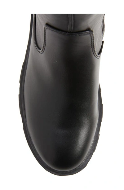 Shop Azalea Wang Eureva Faux Leather Boot In Black