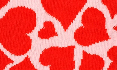 Happy Socks I Flower U Assorted 3-pack Cotton Blend Crew Socks Gift Box In Red