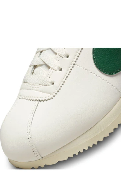 Shop Nike Cortez Sneaker In Sail/ Green/ Milk