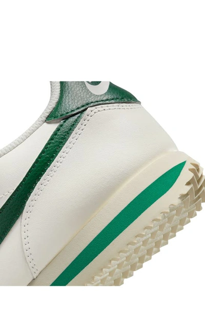 Shop Nike Cortez Sneaker In Sail/ Green/ Milk
