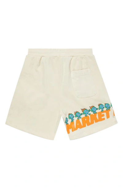 Shop Market Keep Going Graphic Sweat Shorts In Sand