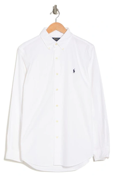 Polo Ralph Lauren Classic Pony Logo Oxford Shirt In White