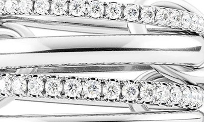 Shop Spinelli Kilcollin Polaris Blanc Diamond Linked Rings In White Gold