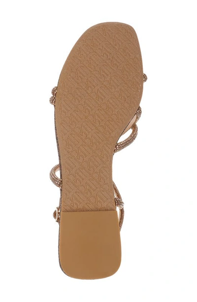 Shop Badgley Mischka Ivie Ankle Strap Sandal In Bronze