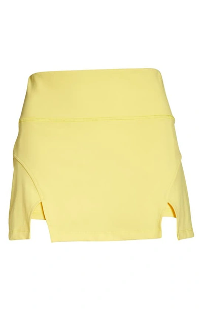 Shop Solely Fit Dream Knit Tennis Skort In Lemon