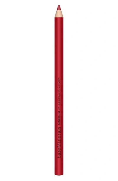 Shop Bareminerals Mineralist Lasting Lip Liner In Treasured Red