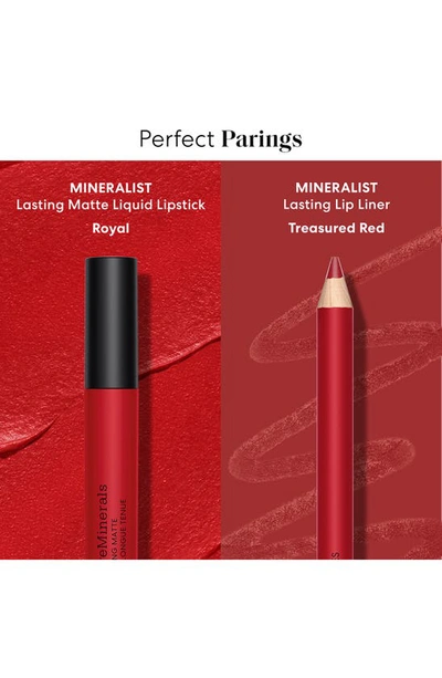 Shop Bareminerals Mineralist Lasting Lip Liner In Treasured Red