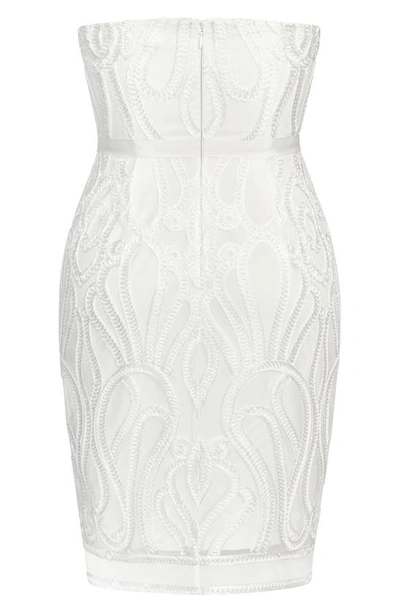 Shop City Chic Antonia Cocktail Dress In Ivory