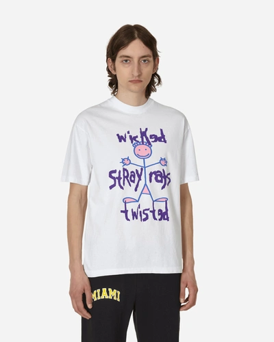 Shop Stray Rats Wicked Twisted T-shirt In White