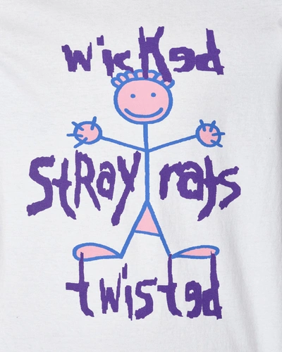 Shop Stray Rats Wicked Twisted T-shirt In White