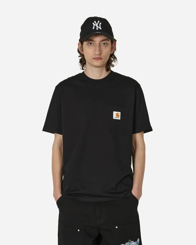 Shop Awake Ny Carhartt Wip Pocket T-shirt In Black