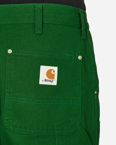 Shop Awake Ny Carhartt Wip Double Knee Pants Dark In Green