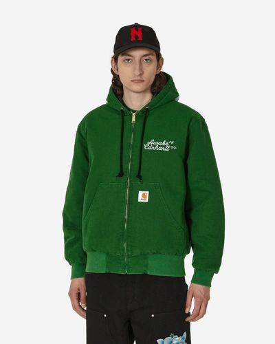 Shop Awake Ny Carhartt Wip Og Active Jacket Dark In Green