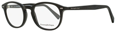 Shop Ermenegildo Zegna Men's Eyeglasses Ez5070 005 Black 48mm