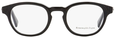 Shop Ermenegildo Zegna Men's Eyeglasses Ez5108 001 Black 48mm
