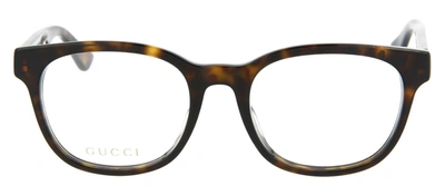 Shop Gucci Gg0005o-30000952011 Round/oval Eyeglasses In White
