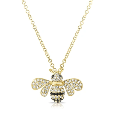 Shop Sabrina Designs 14k Gold & Diamond Bumble Bee Necklace In Yellow