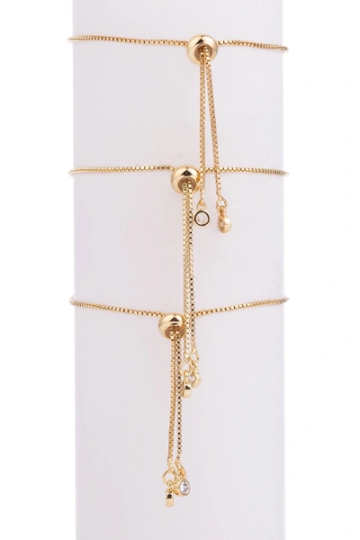 Eye Candy La Cz Hamsa Evil Eye Bracelet Set In White
