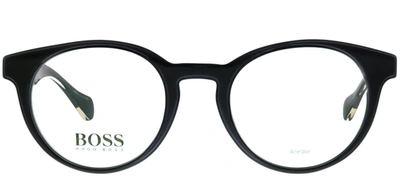 Shop Hugo Boss Boss Boss 0913 Oval Eyeglasses In White